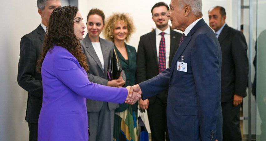 Osmani në ShBA takon Sekretarin e Ligës Arabe, i kërkon njohjen nga shtetet që s’e kanë bërë këtë