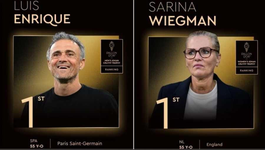 Trajnerët më të mirë të vitit 2025: Luis Enrique dhe Sarina Wiegman e Anglisë