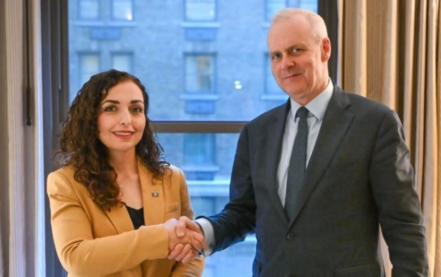 Osmani në New York takon ndihmëssekretarin e NATO-s: Ia ritheksova përkushtimin e Kosovës për anëtarësim në aleancë