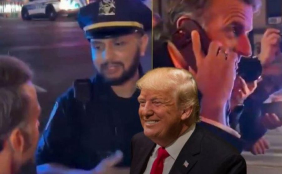Macroni ndalet nga policët në Nju-Jork për ta pritur kalimin e autokolonës së Trumpit