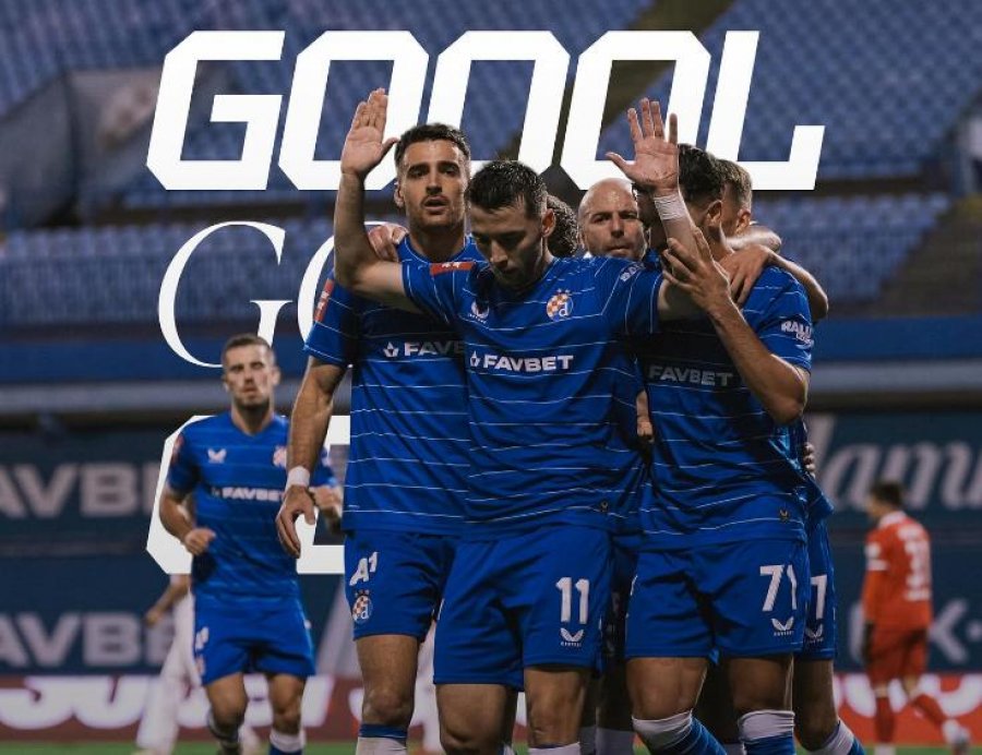 VIDEO/ Gol dhe asist brenda pjesës së parë, Arbër Hoxha është ‘ylli’ i Dinamos së Zagrebit