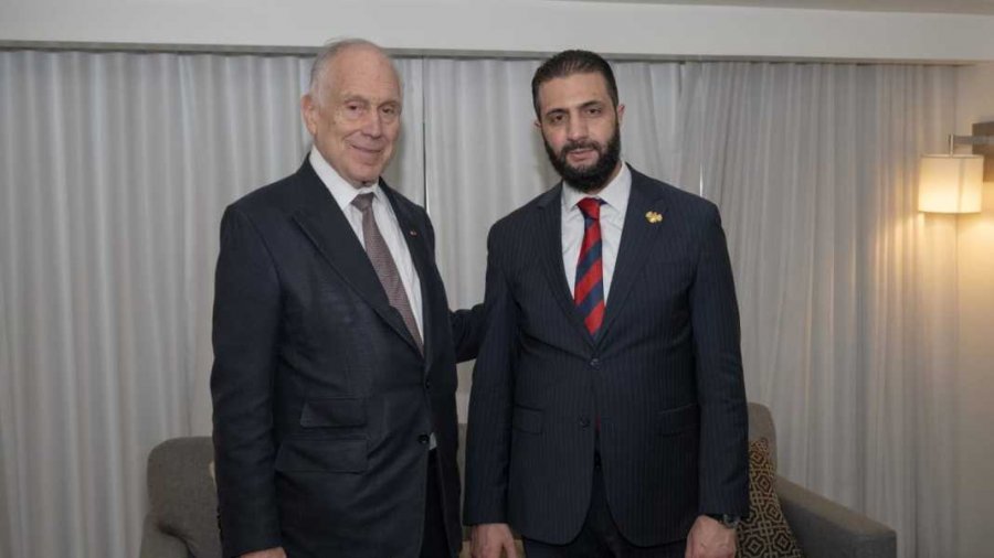 ‘Marrëveshje sigurie’/ Presidenti sirian takohet me kreun e Kongresit Botëror Hebraik