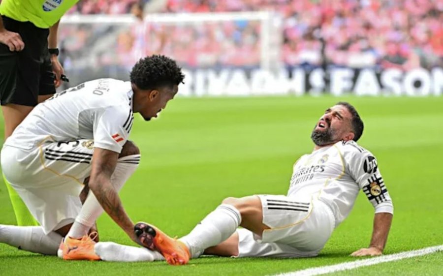 Alarm te Reali/ Dëmtohet kapiteni Dani Karvahal, mund të humbasë ‘El Clasico’-n me Barcelonën