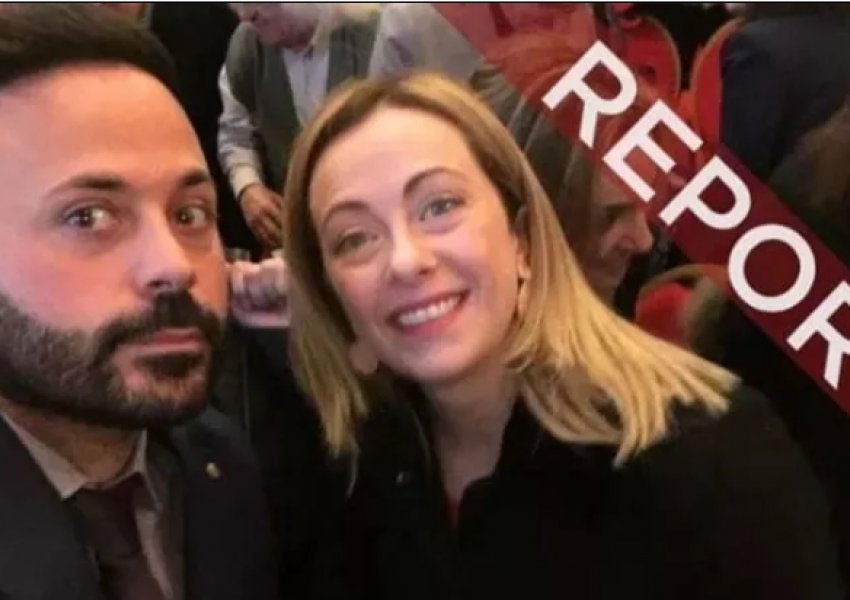 Report Rai 3 publikon foto të Melonit me përfaqësues të dyshuar të klanit Senese, shpërthen debat në Itali