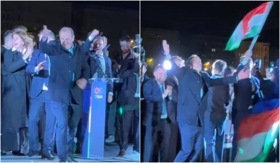 VIDEO/ Fitorja e Magyar në Hungari, kërcimi ‘i çmendur’ i ministrit të ardhshëm bëhet viral
