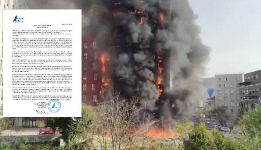 Reagon pas djegies së pallatit në Tiranë firma ndërtuese: Do të rindërtojmë plotësisht apartamentet e dëmtuara