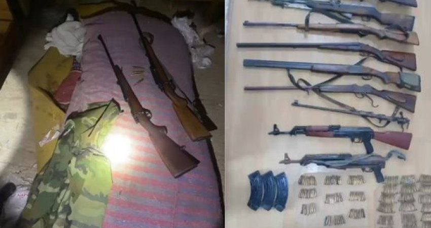 Bastisje në 6 lokacione në Zubin-Potok, sekuestrohen armë, një granatë dore dhe mbi 200 fishekë