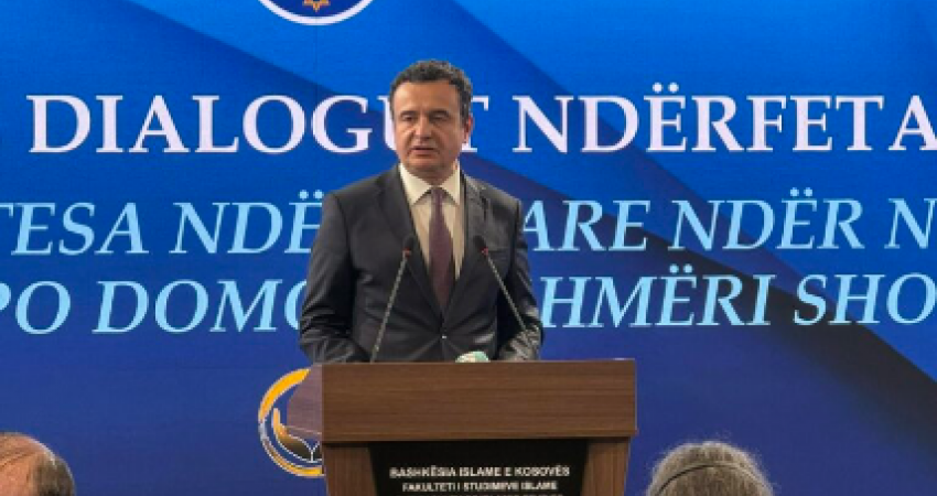 Kurti: Jemi të vetëdijshëm se ka përpjekje që harmonia jonë fetare të prishet edhe nga faktorë të jashtëm