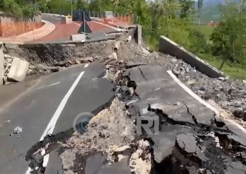 Syri TV/ Kushtoi 1.2 mln euro € asnjë ditë funksionale! Shembet unaza e sapondërtuar e Burrelit