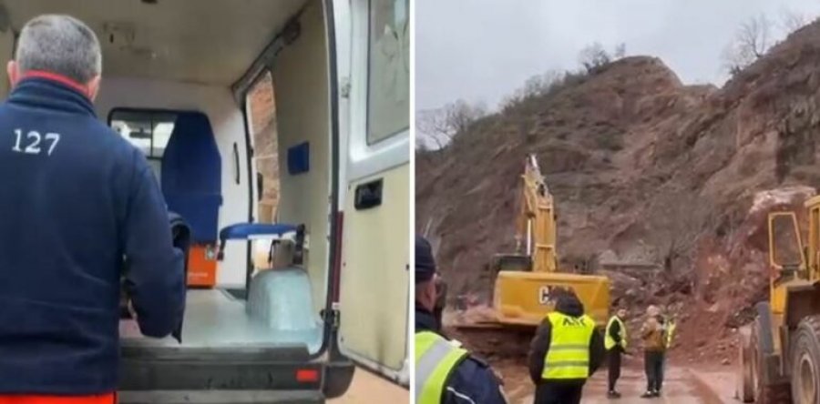 Ishte nisur për në spital/ Ambulanca bllokohet në Librazhd, pacienten e kalojnë përmes lumit me barrelë...