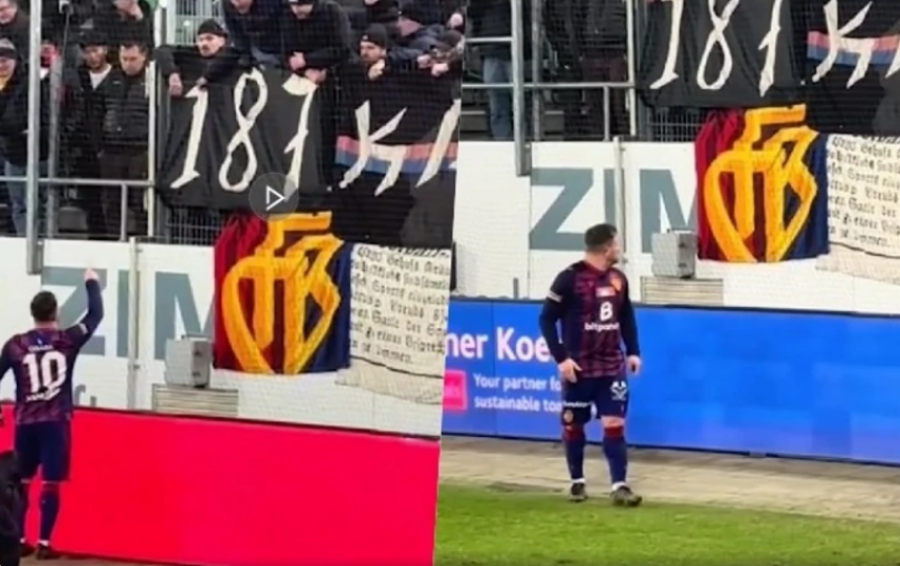 Tension pas eliminimit nga Kupa, Xherdan Shaqiri përplaset me tifozin e Baselit