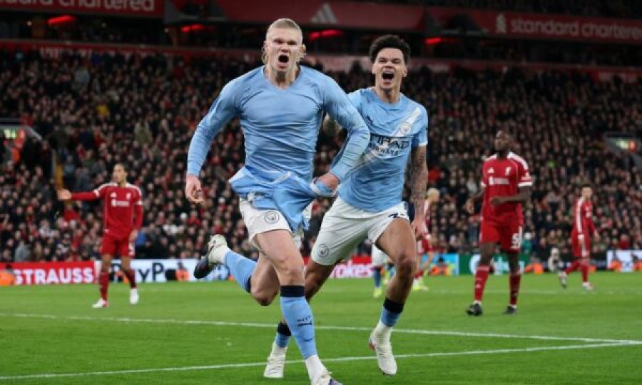 ‘Dramë’ për Liverpoolin në ‘Anfield’, Manchester City triumfon me përmbysje