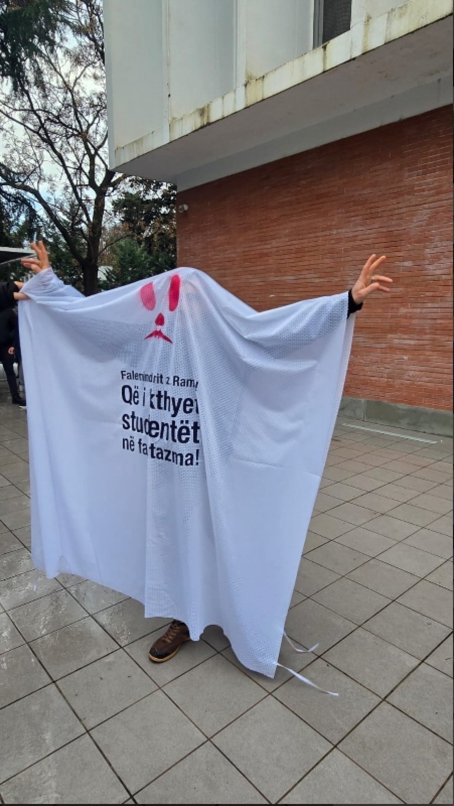 FOTOLAJM/ 'Faleminderit Rama që i riktheve studentët në fantazma': Protestuesit shpërthejnë me mesazhet kundër KM!