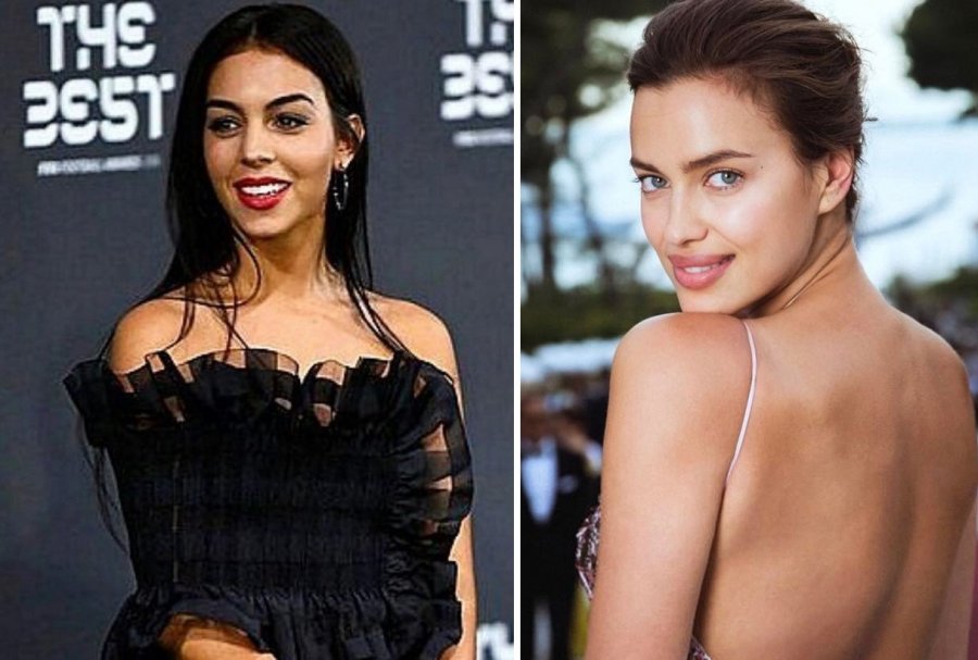 Irina Shayk prezantuese në Sanremo 2026, 'sfidë' stili me Georgina Rodriguez në skenën e Aristonit