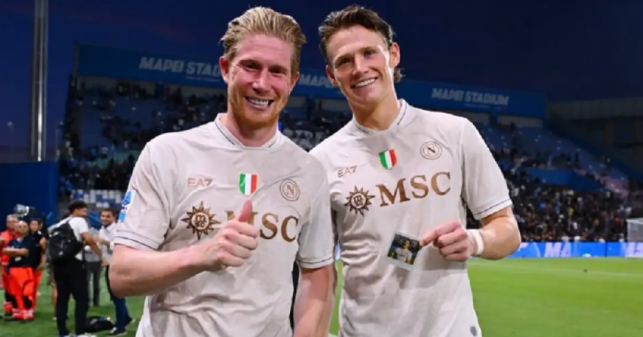 McTominay dhe De Bruyne gati për ndeshjen ndaj Atalantës