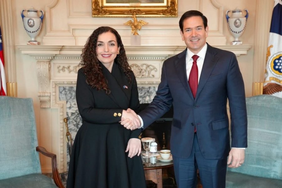 Rama asnjë takim/ Vjosa Osmani pritet në takim nga sekretari amerikan, Marko Rubio