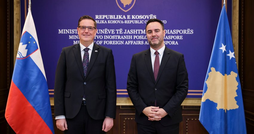 Konjufca takon ambasadorin Blaj, theksohet thellimi i bashkëpunimit Kosovë–Slloveni