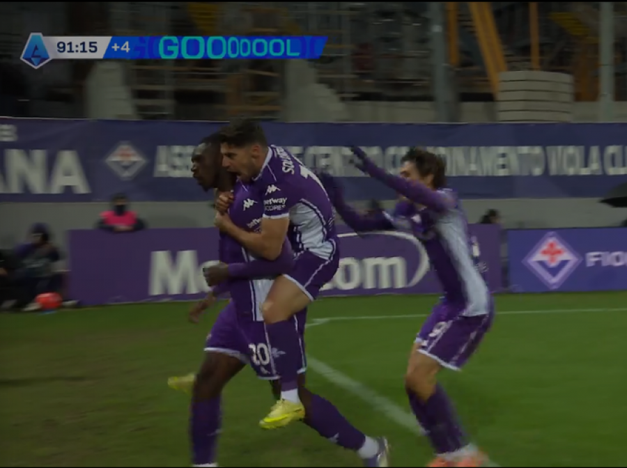  Serie A/ Moise Kean i jep fitoren dramatike Fiorentinës, futet nga stoli dhe shënon në minutat shtesë