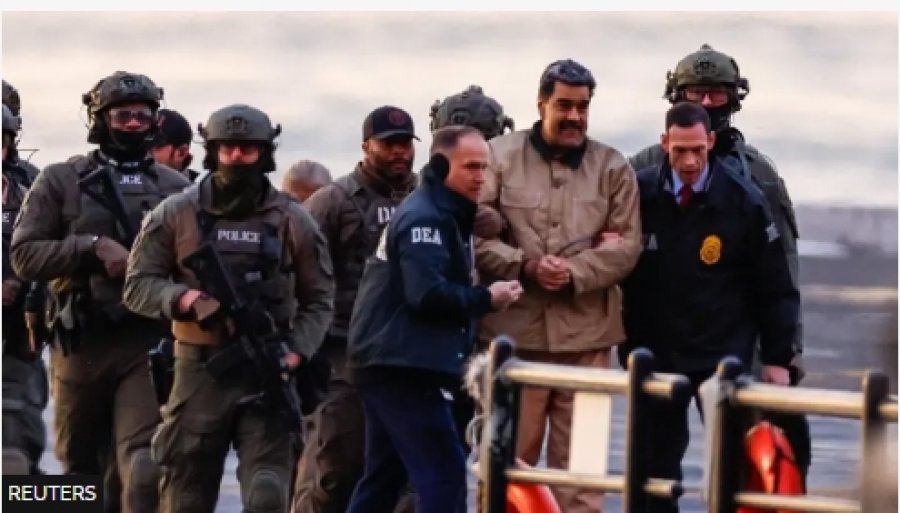 Duke çaluar dhe me pranga në duar, Maduro shkon drejtë gjykatës nën masa të rrepta sigurie