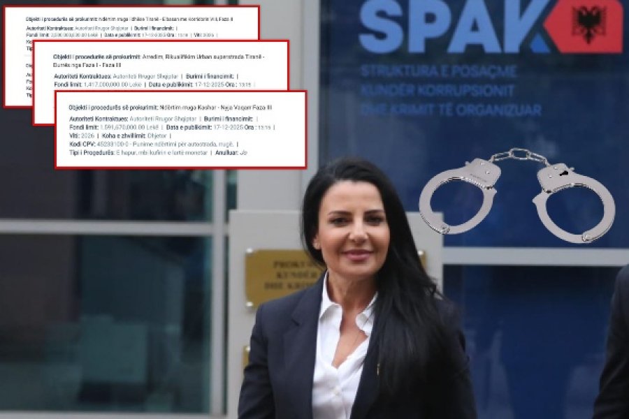 SPAK-u kërkon ta arrestojë, Balluku i sfidon hapur! Hap 4 tendera me vlerë 90 mln euro