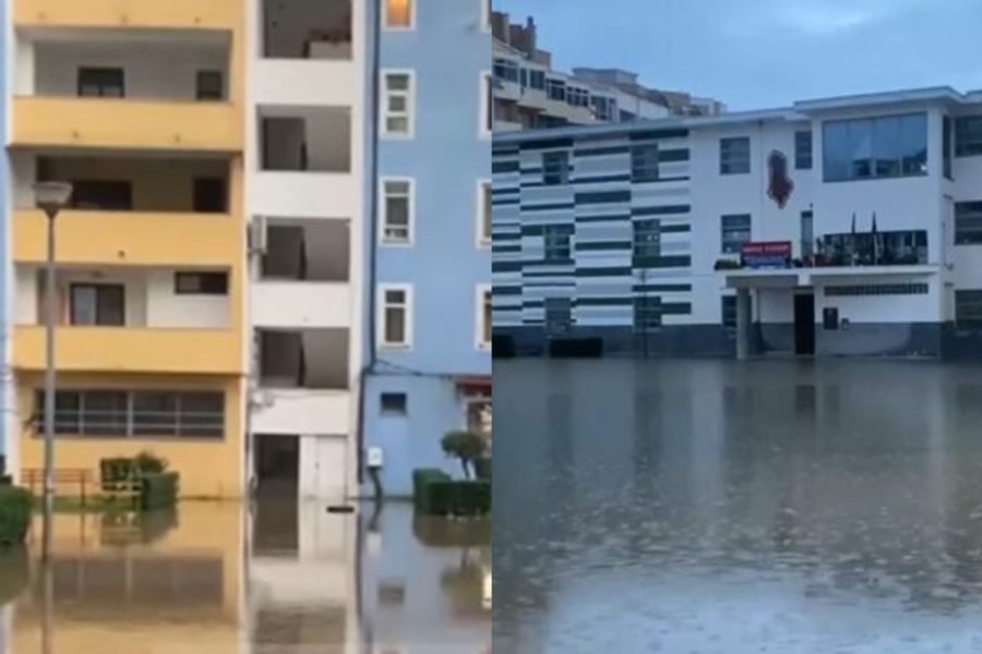 Reshjet e shiut përmbysin Lezhën, pezullohet mësimi në dy shkolla 9-vjeçare