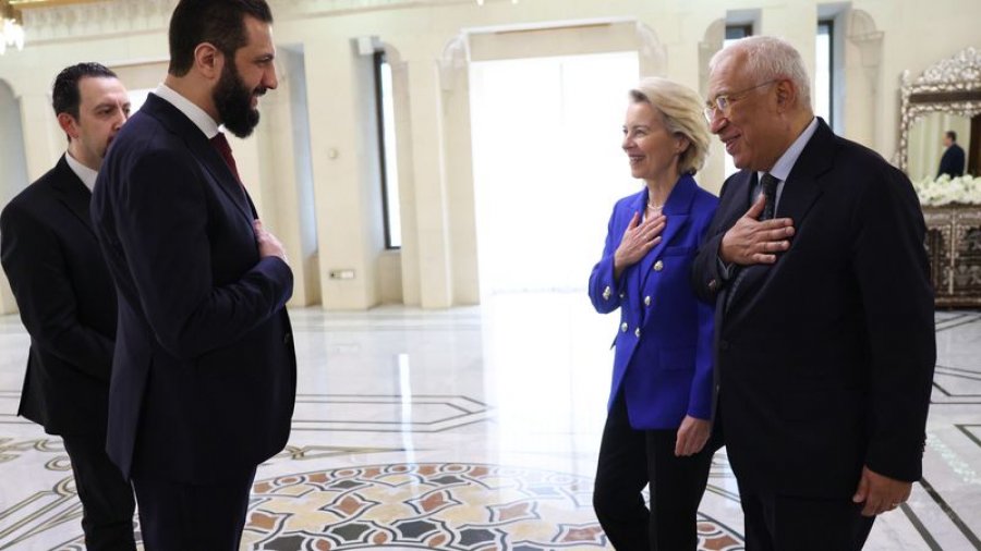 Von der Leyen viziton Damaskun, në emër të BE-së premton 620 milionë euro shtesë për Sirinë