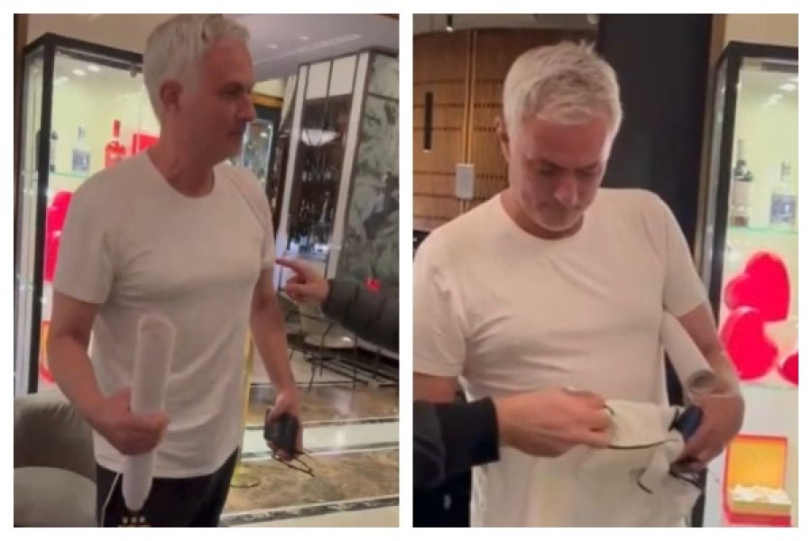 Mourinho surprizohet nga tifozët e Romës në Torino