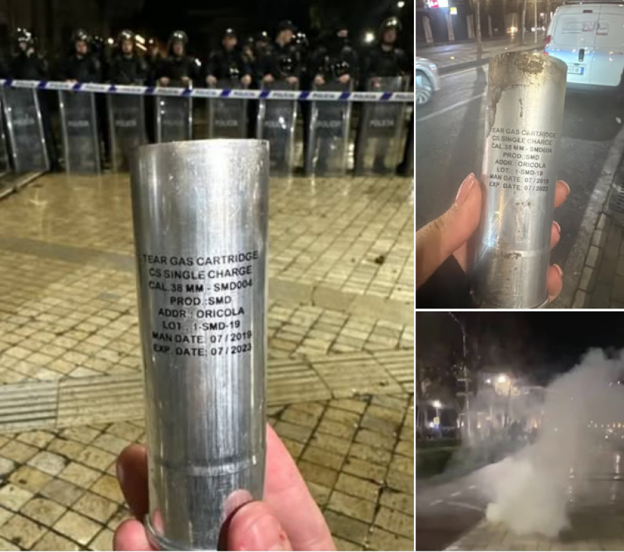 Ina Zhupa denoncon dhunën dhe përdorimin e gazit të skaduar në protestë nga policia