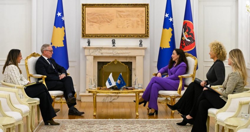 Takimi me shefin e OSBE-së, Osmani thekson rëndësinë e konstituimit sa më të shpejtë të institucioneve