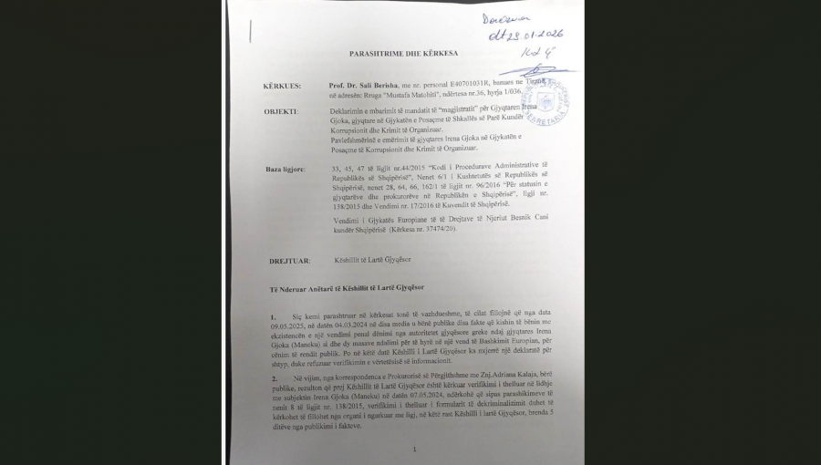 Skandali i Irena Gjokës/ Malltezi publikon dokumentet: Kemi dërguar disa parashtresa, KLGJ nuk ktheu përgjigje