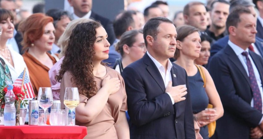 Osmani për pritjen në ambasadën amerikane: Për 250 vjetorin e shtetit që na u gjend pranë në kohë të vështira