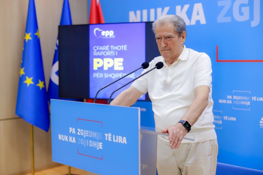 Berisha: Rezoluta e PPE i jep mbështetje të fuqishme protestës rinore qytetare në Tiranë