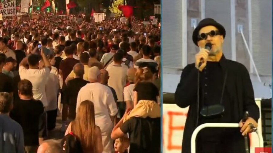 Protesta e 35 të  Robert Aliaj Dragot thirrje qytetarëve  Kush është patriot duhet të dalë në protestë