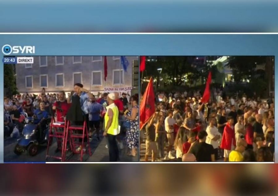 Protestuesja dhuratë Ramës  Ai është burrë që vesh fustane  është e dashura e Vuçiçit