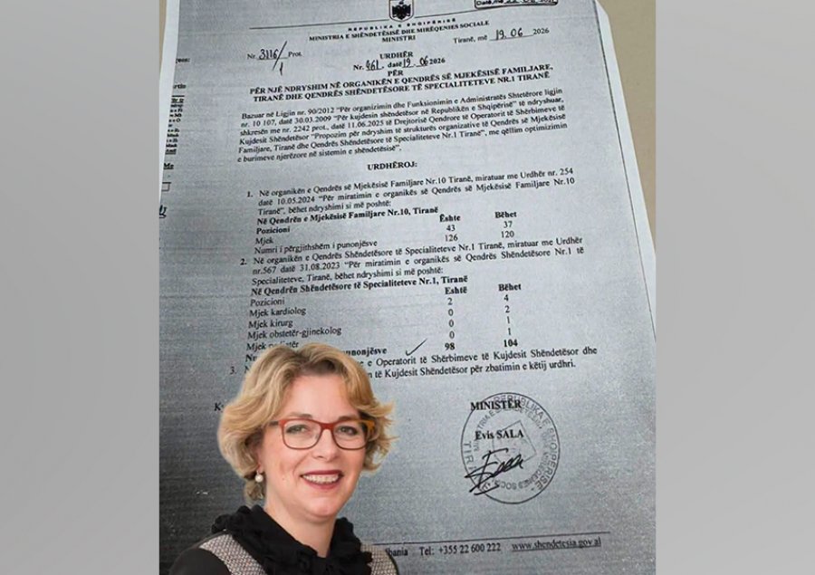 Noka  Evis Sala nuk po drejton shëndetësinë  por po vepron për llogari të Allajbeut