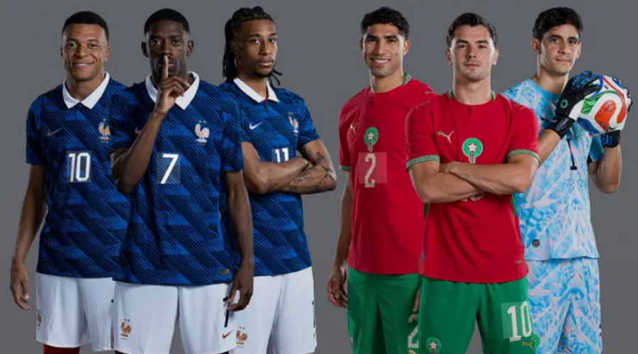 Francë-Marok, formacionet zyrtare: Doué titullar, Brahim Diaz si nr. 9 fals
