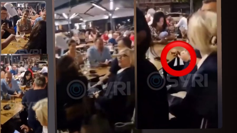 Shqiptarët në protestë  Balla dhe deputetët e PS  puro e  murlan  në Strasburg