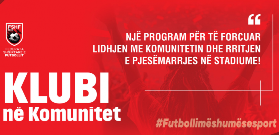 FSHF nis Programin  Klubi në Komunitet   një hap i ri për afrimin e futbollit me tifozët