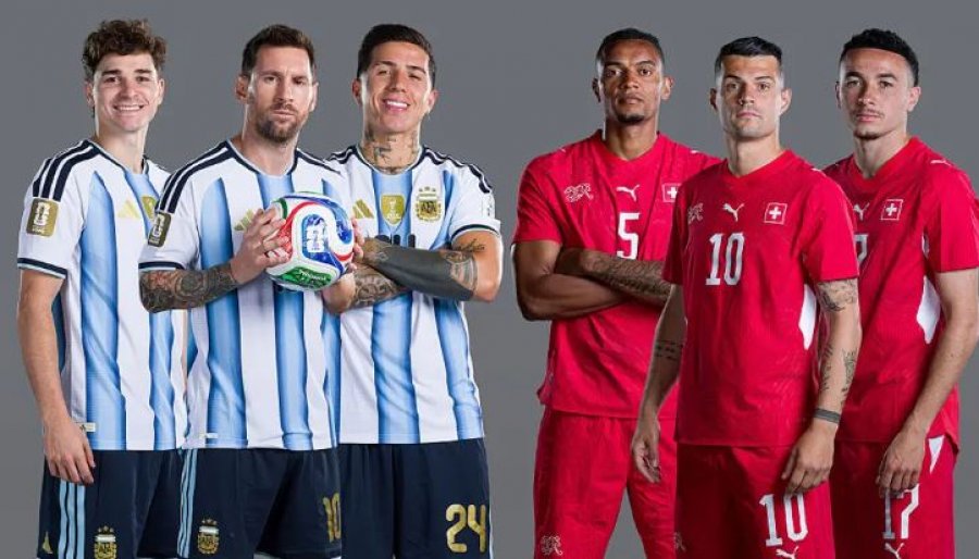 Argjentinë Zvicër  formacionet zyrtare  Messi titullar  Jashari e nis nga stoli
