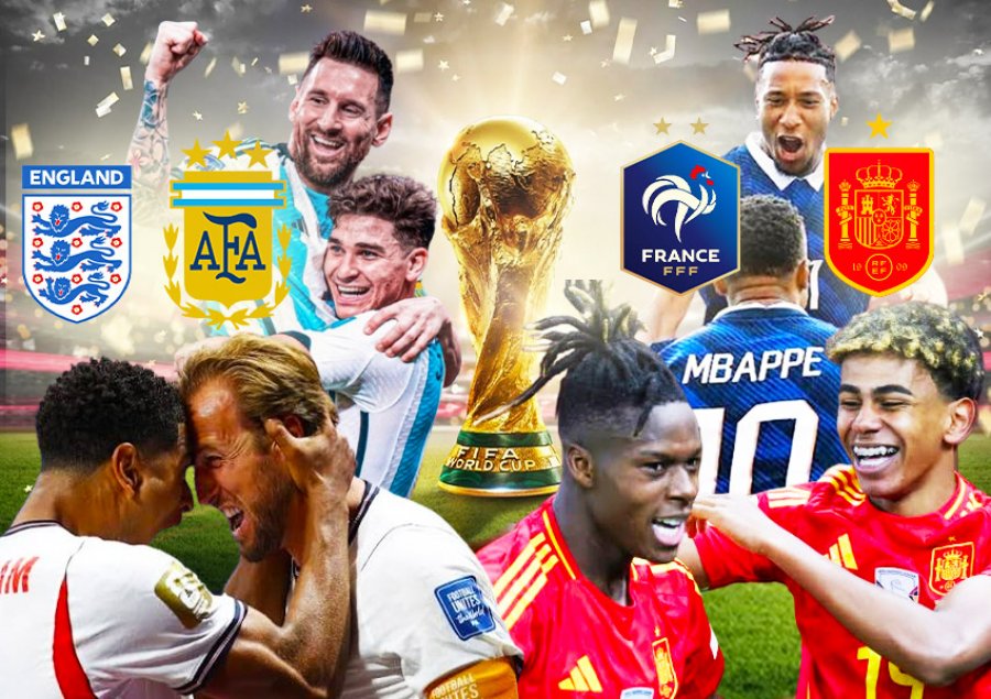 Favoritët për triumfin në Botërorin 2026, mësoni kuotat për secilën përfaqësuese