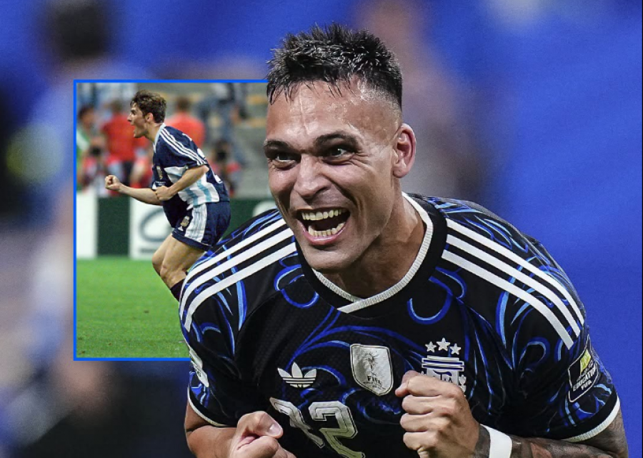 Lautaro Martinez si Zanetti: Edhe ai shënoi ndaj Anglisë me fanellën blu dhe numrin 22, fati më dhuroi një histori të bukur