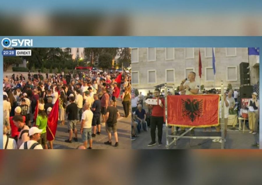 VIDEO  Protestuesi  Rama tradhtar dhe antishqiptar  gjenocidi modern është largimi i shqiptarëve nga vendi