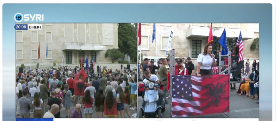 Protestuesja nga Kanadaja në protestën e Tiranës: Shqiptarët në gjithë botën janë me ju, Rama të japë dorëheqjen