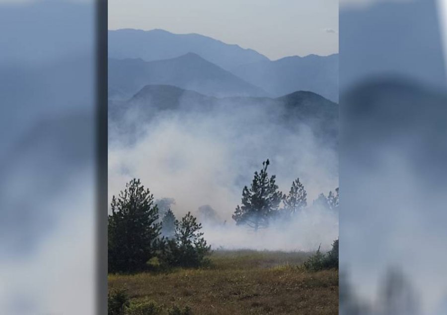 Zjarr te ‘Antenat’ në Voskopojë, vështirësi në ndërhyrje për shkak të terrenit të vështirë