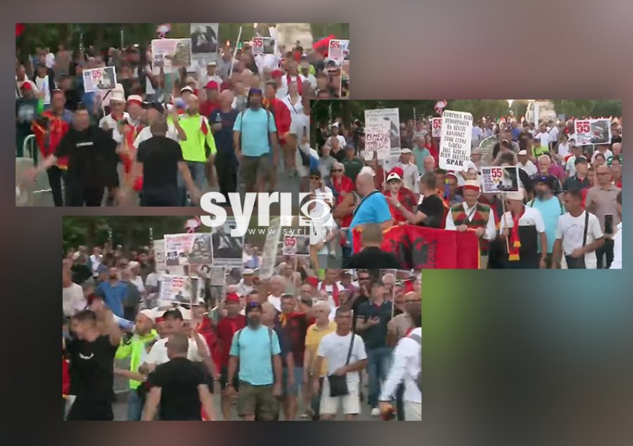 Protesta e 55 të  Nis marshimi drejt Kryeministrisë  protestuesit  Rama jepe dorëheqjen