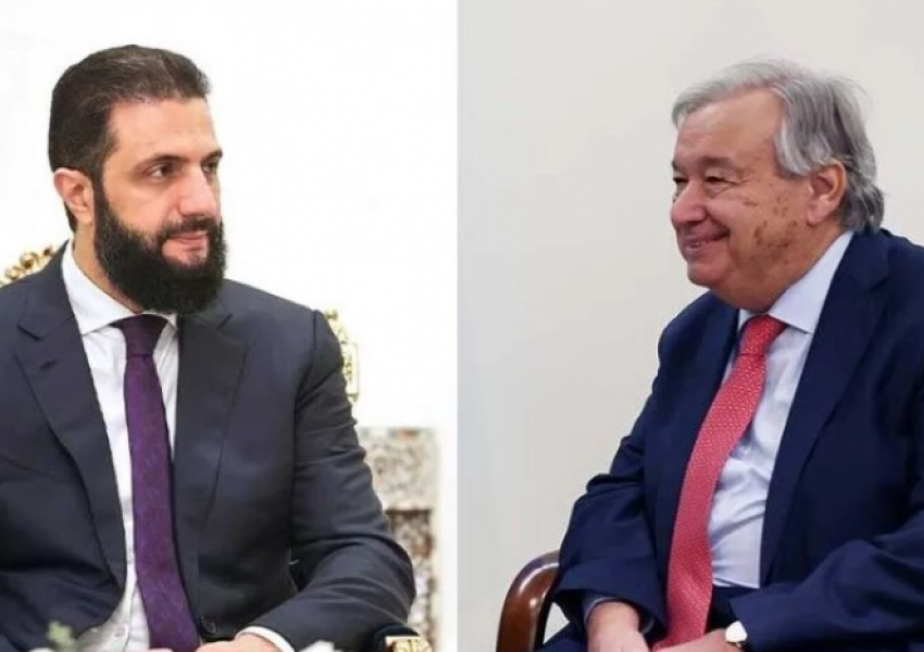 Pas 17 vitesh, shefi i OKB-së rikthehet në Damask, Guterres takohet me Presidentin sirian Ahmad al-Sharaa