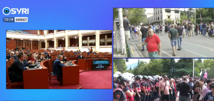 'Parlament i krimit'/ Qytetarët rrethojnë Kuvendin, nis seanca plenare. Në rend dite ndryshime në përbërjen e komisioneve