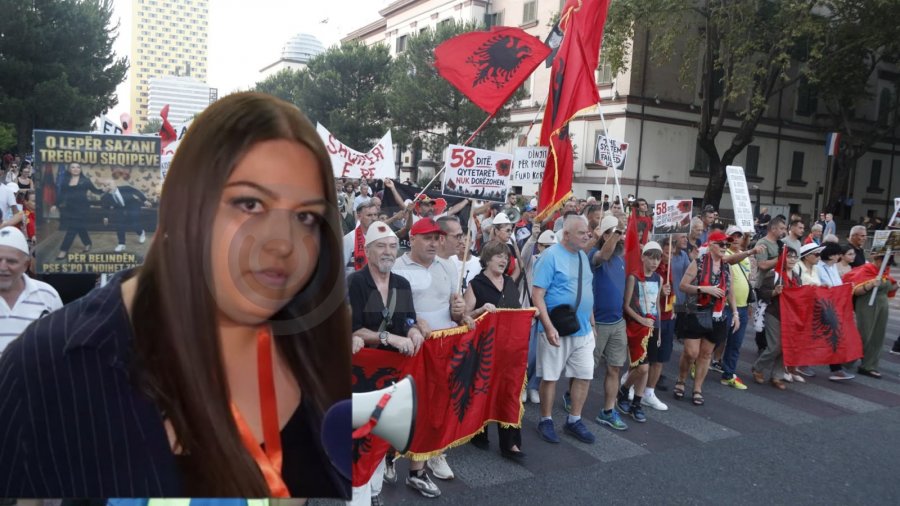 Protestuesit 'shpërthejnë' ndaj 'deputetes së krimit', brohorasin në kor: Sara Mila, ushtare e sulltanit, ke të fala nga burgu i Elbasanit