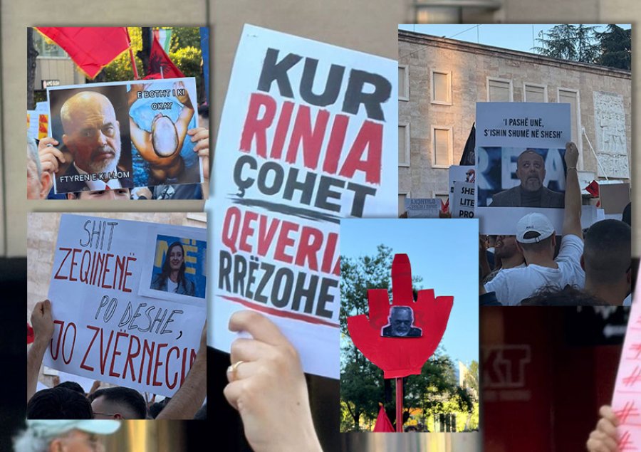 ‘Kur rinia çohet, qeveria rrëzohet’, ‘Shit Zeqinenë po deshe’/ FOTO-t pikante nga protesta e 6 qytetare