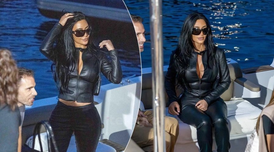 Kim Kardashian në Monako  shfaqet në stilin  WAG  përpara garës së Lewis Hamilton